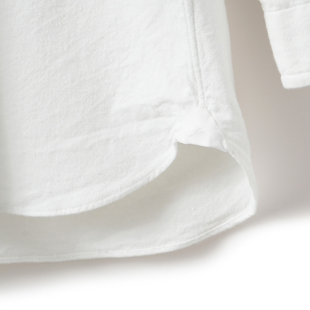 FINAMORE フィナモレ LISAJ GRACEJ 012726 A3096C コットン ビッグシルエットシャツ WHITE