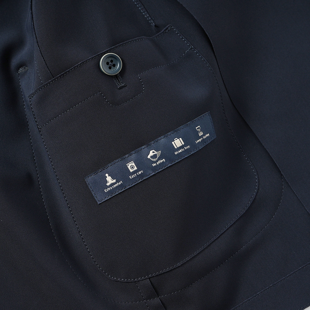 HERNO ヘルノ SCUBA LEGGERO NON LAVATO ストレッチナイロン 2B ジャケット GA000157U-12359S NAVY