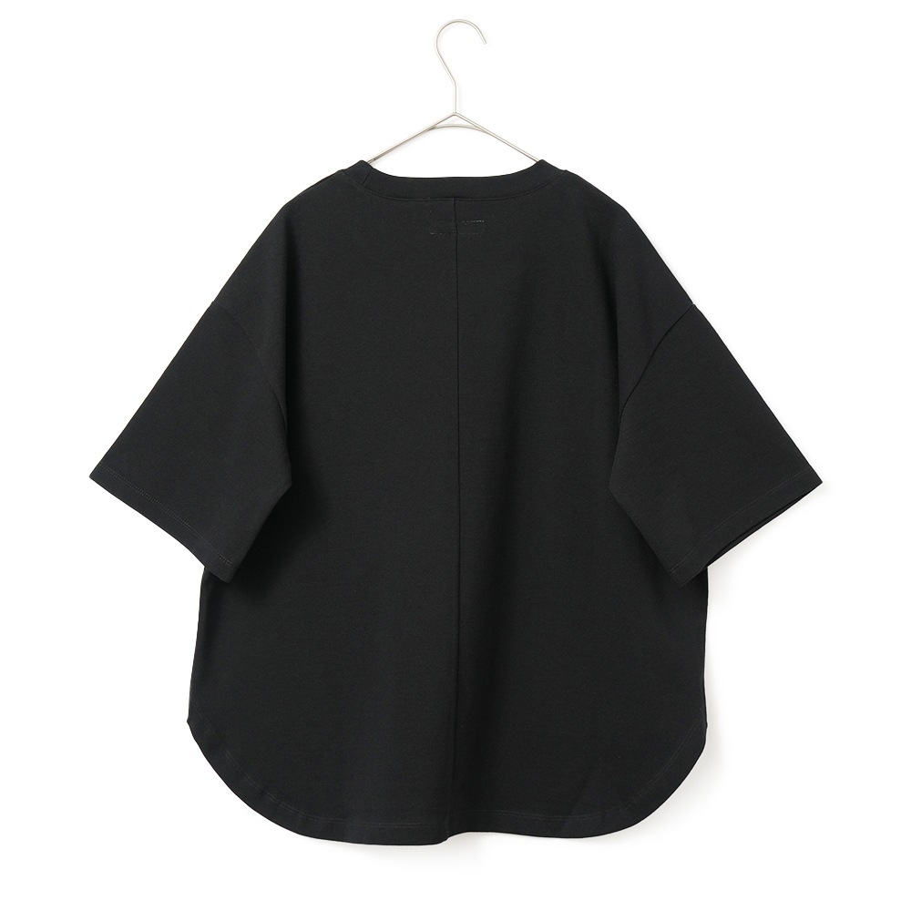 HOLLYWOOD RANCH MARKET ハリウッドランチマーケット Hエンブロイダリー ラウンドヘムTシャツ ウイメンズ 1006667 BLACK