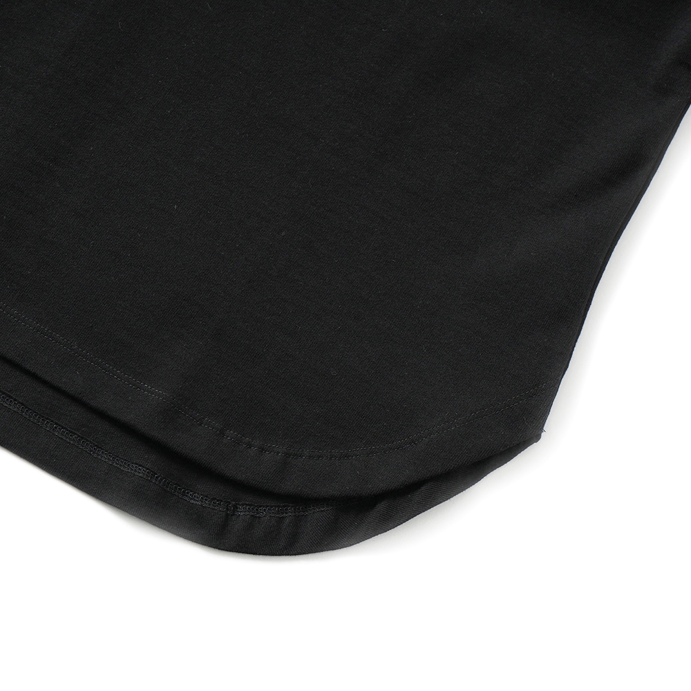 HOLLYWOOD RANCH MARKET ハリウッドランチマーケット Hエンブロイダリー ラウンドヘムTシャツ ウイメンズ 1006667 BLACK