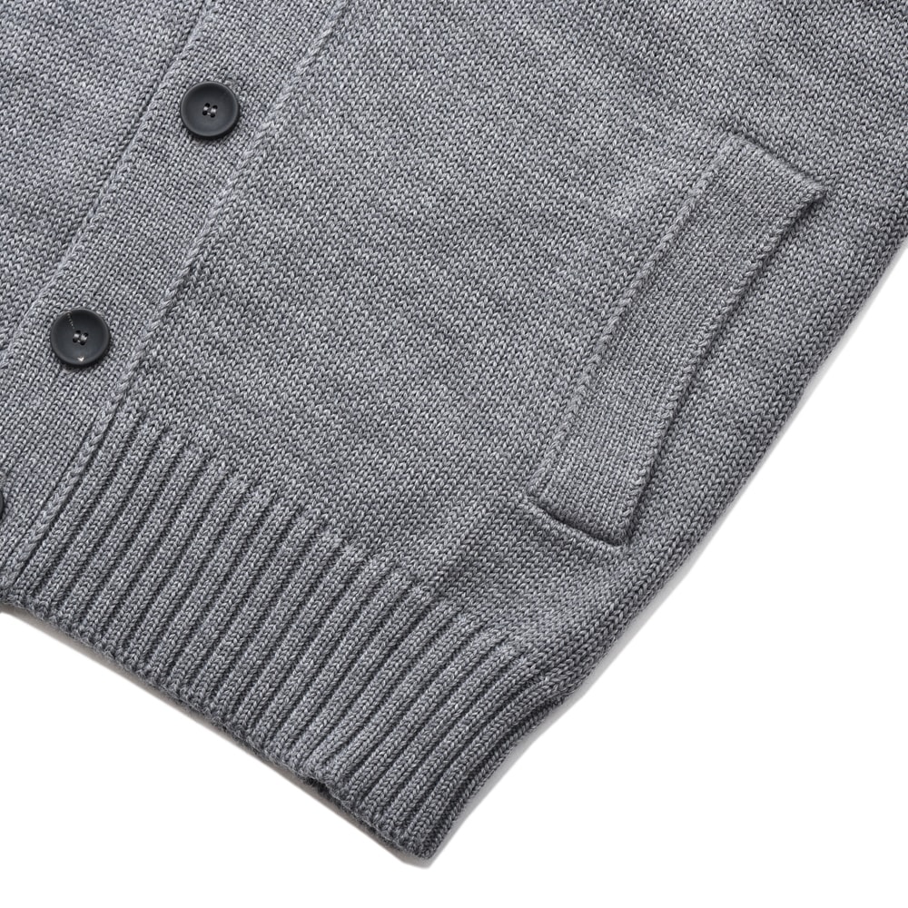 ZANONE ザノーネ CHIOTO ミドルゲージスタンドカラーカーディガン GRAY
