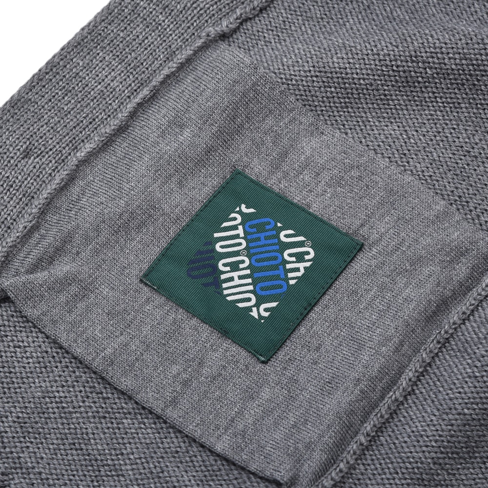ZANONE ザノーネ CHIOTO ミドルゲージスタンドカラーカーディガン GRAY