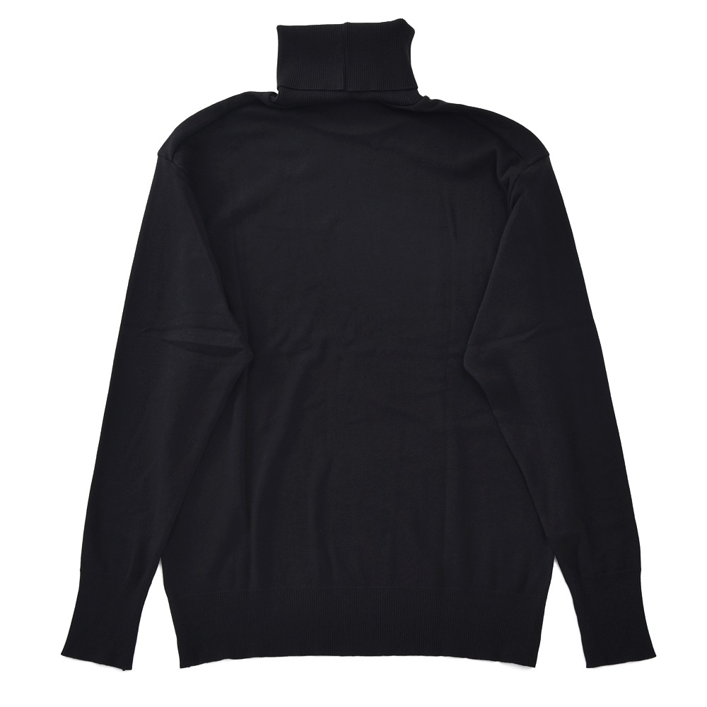 GICIPI ジチピ 2102A TIGRE ソフトコットン タートルネック ロングスリーブTシャツ BLACK