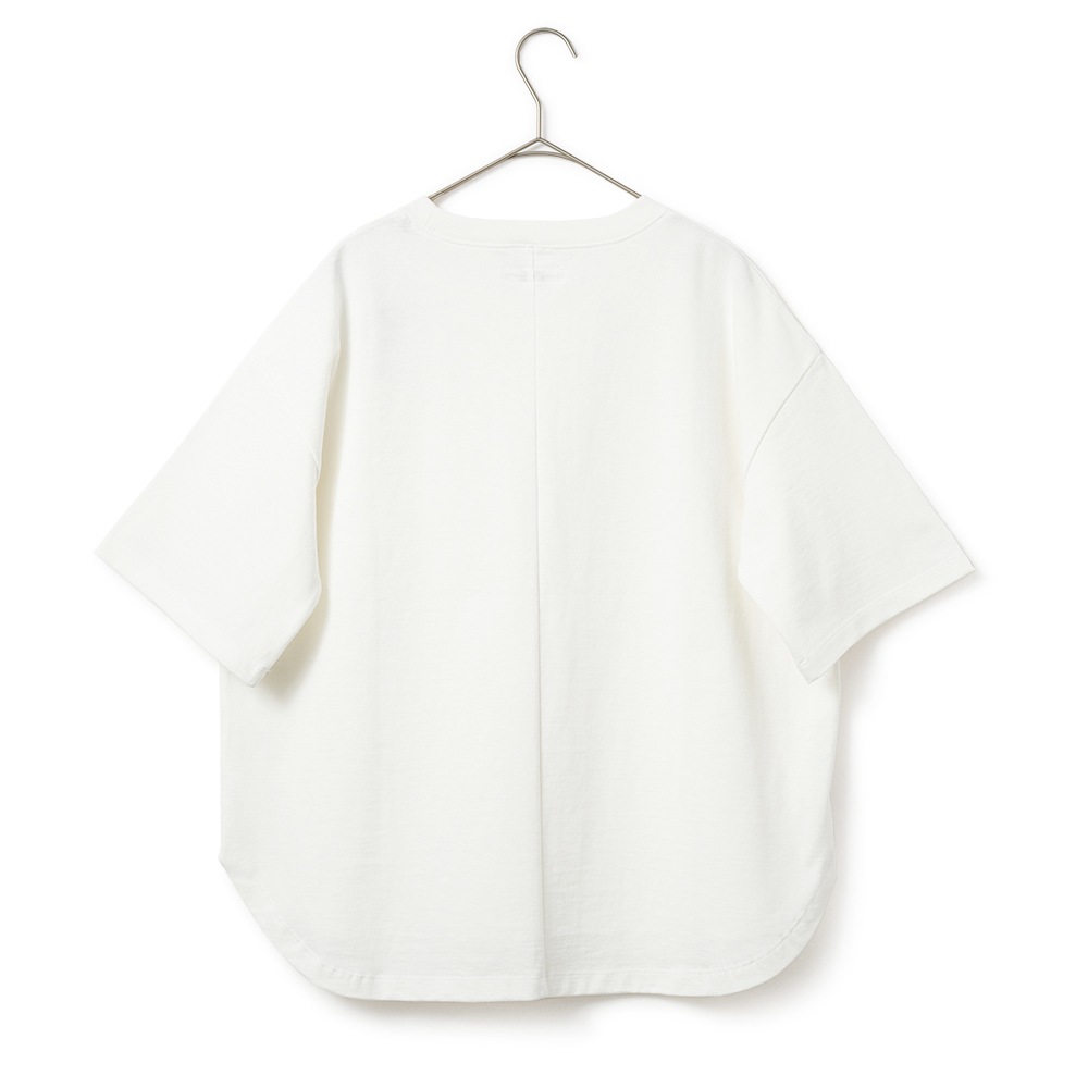 HOLLYWOOD RANCH MARKET ハリウッドランチマーケット Hエンブロイダリー ラウンドヘムTシャツ ウイメンズ 1006667 WHITE