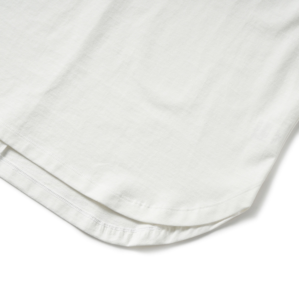 HOLLYWOOD RANCH MARKET ハリウッドランチマーケット Hエンブロイダリー ラウンドヘムTシャツ ウイメンズ 1006667 WHITE