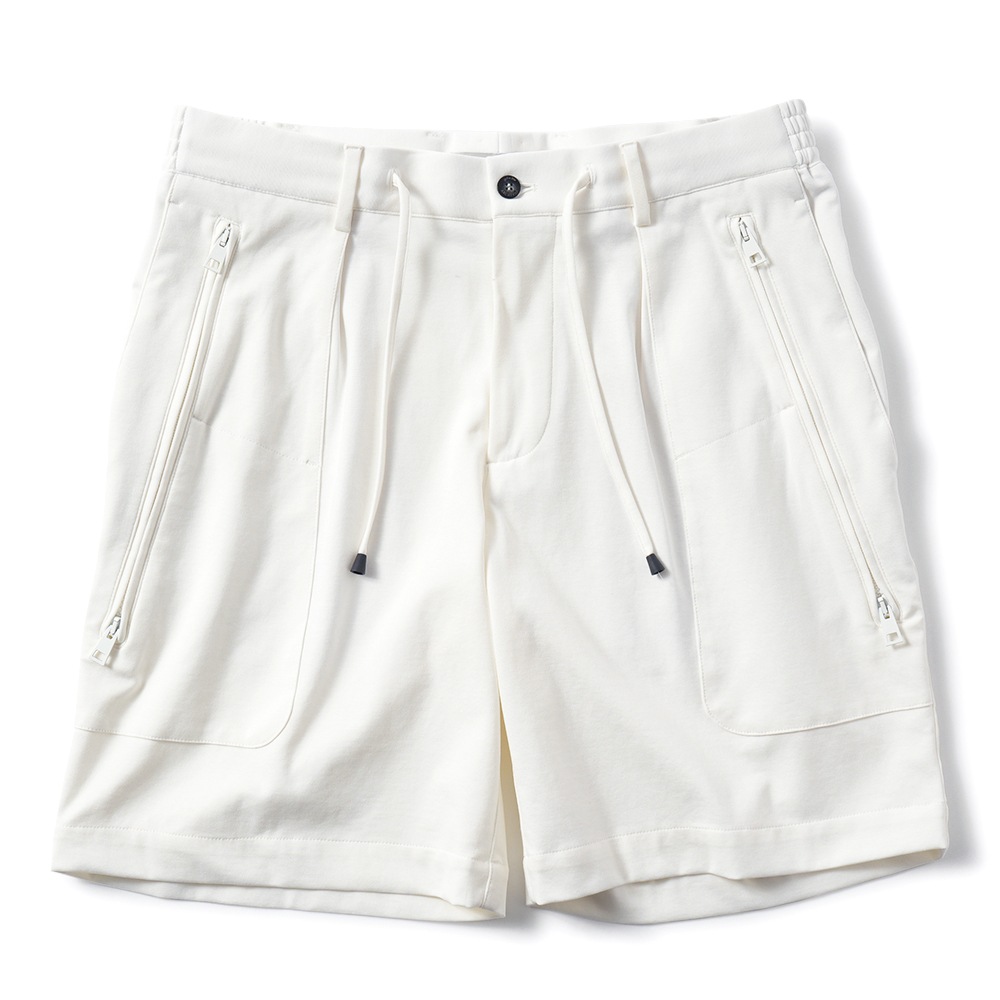giab's ARCHIVIO ジャブスアルキヴィオ COSIMO A3573 コジモ ニューウォッシャブルジャージー ショートパンツ WHITE