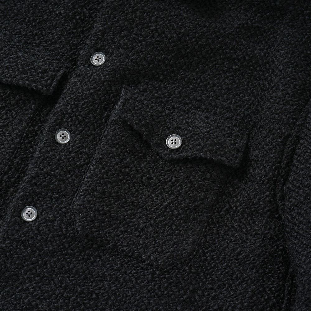 onegravity ワングラビティ ロービングツイード オーバーレイヤーシャツ 52-234-10-100011 BLACK
