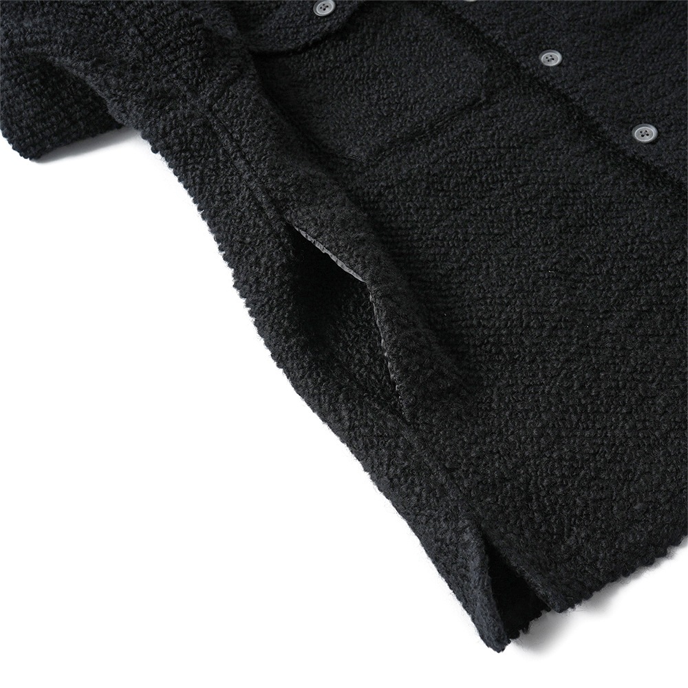 onegravity ワングラビティ ロービングツイード オーバーレイヤーシャツ 52-234-10-100011 BLACK