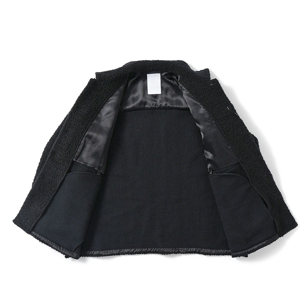 onegravity ワングラビティ ロービングツイード オーバーレイヤーシャツ 52-234-10-100011 BLACK