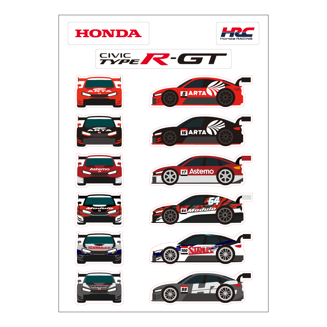 CIVIC TYPE R-GT エクステリアステッカー | ステッカー