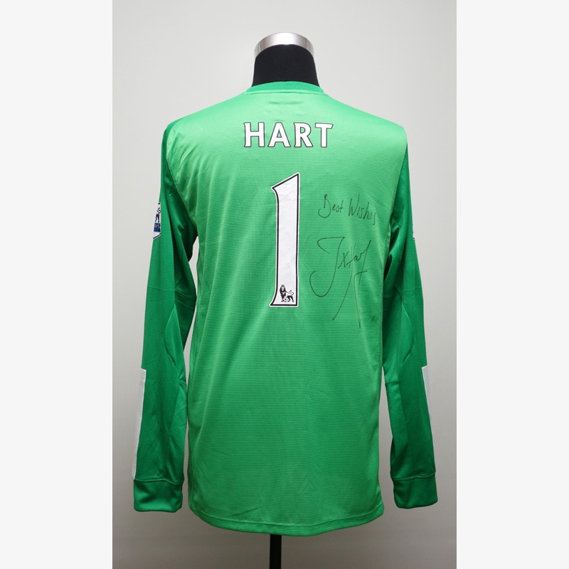 ジョー・ハート直筆サイン入りマンチェスターC13/14GKユニフォーム