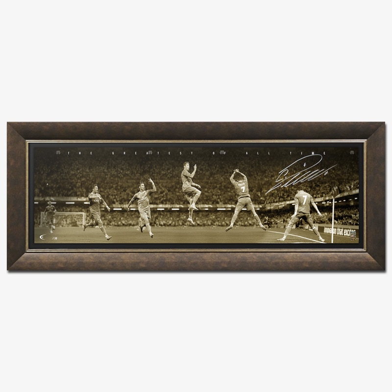 DUGOUT　ロナウド直筆サイン入りパノラミックアート 世界限定30枚] ロナウド直筆サイン入りパノラミックアート 