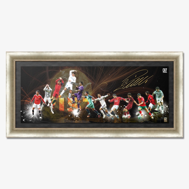 DUGOUT　ロナウド直筆サイン入りパノラミックアート 世界限定77枚] ロナウド直筆サイン入りパノラミックアート 