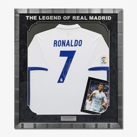 ロナウド直筆サイン入りレアルマドリード17/18ホーム