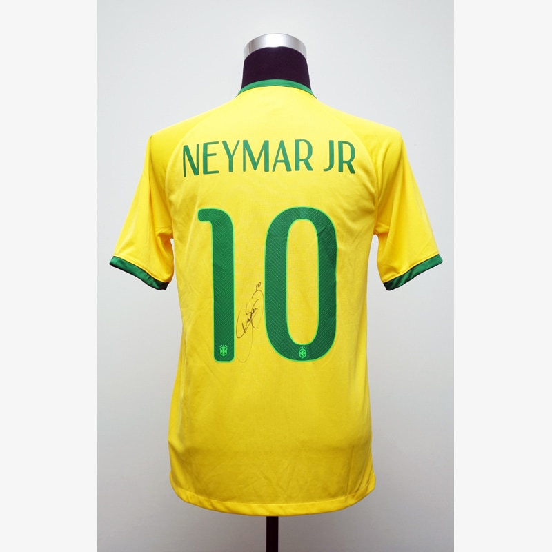 ネイマール直筆サイン入りブラジル代表14/15ホームユニフォーム
