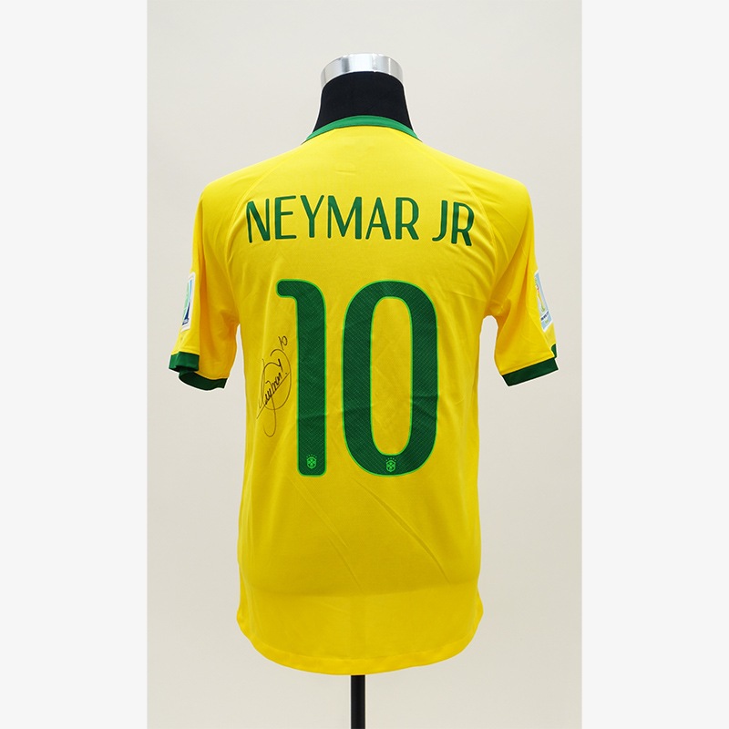 ネイマール 直筆サイン ブラジル代表 ユニフォーム オートグラフ 正規品 #11 ネイマール直筆サイン入りブラジル代表2022ホームユニフォーム