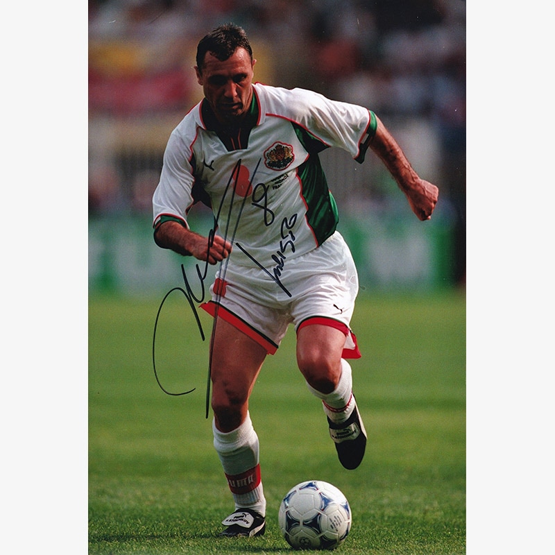 ストイチコフ直筆サイン入りブルガリア代表1998フォト | THE DUGOUT