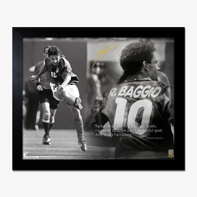 EX*[世界限定30枚] バッジョ直筆サイン入りクォートアート 