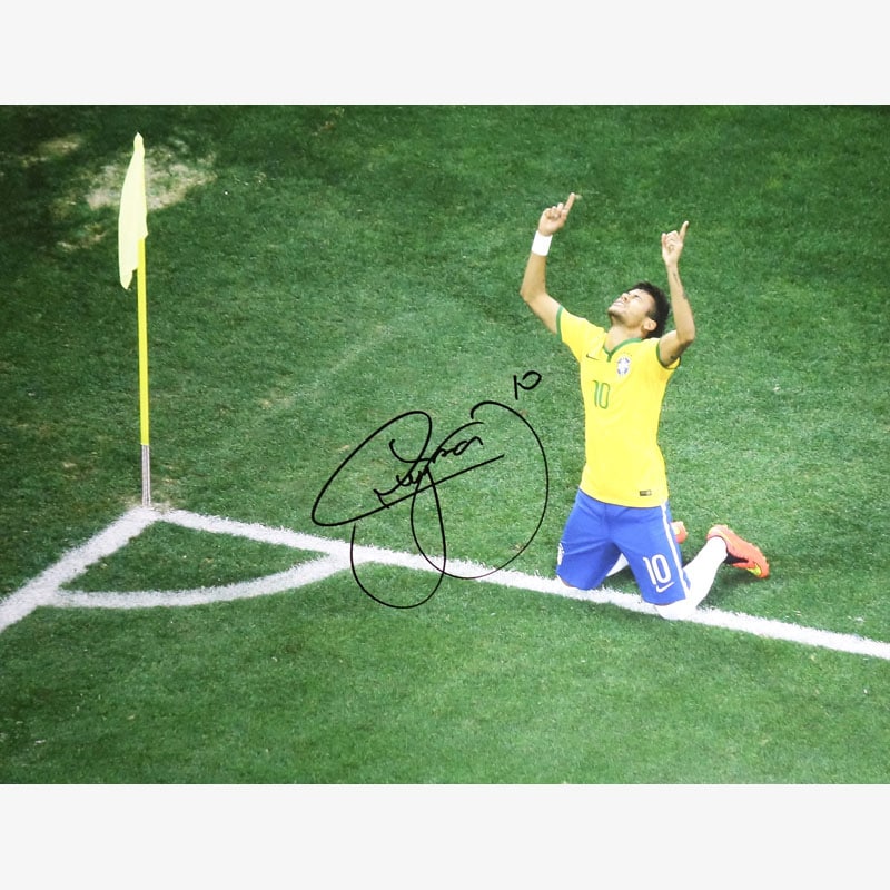 ネイマール直筆サイン入りブラジル代表14/15フォト | THE DUGOUT