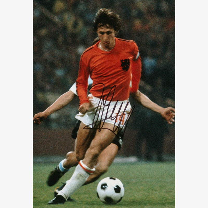 激レア コリンシアン プロスターズ エリート クライフ オランダ代表 サッカー クライフ直筆サイン入りオランダ代表1974フォト | THE DUGOUT