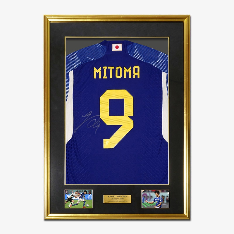 THE DUGOUT 三笘薫サイン入りユニフォーム 三笘薫 直筆サイン入り日本