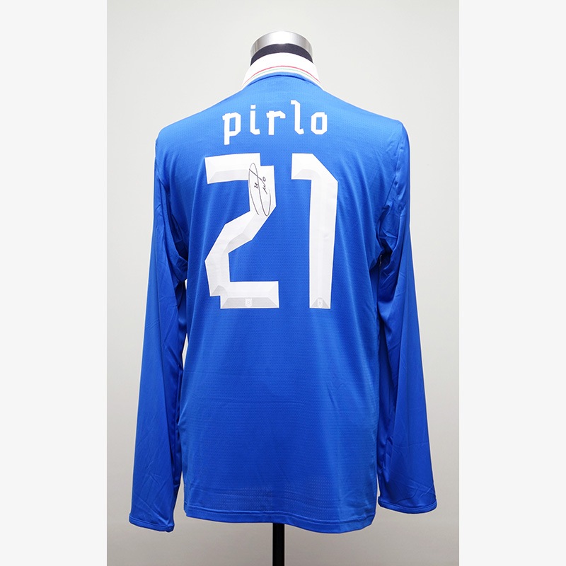 イタリア代表 ピルロ ユニフォーム ピルロ直筆サイン入りイタリア代表2012ホームユニフォーム | THE