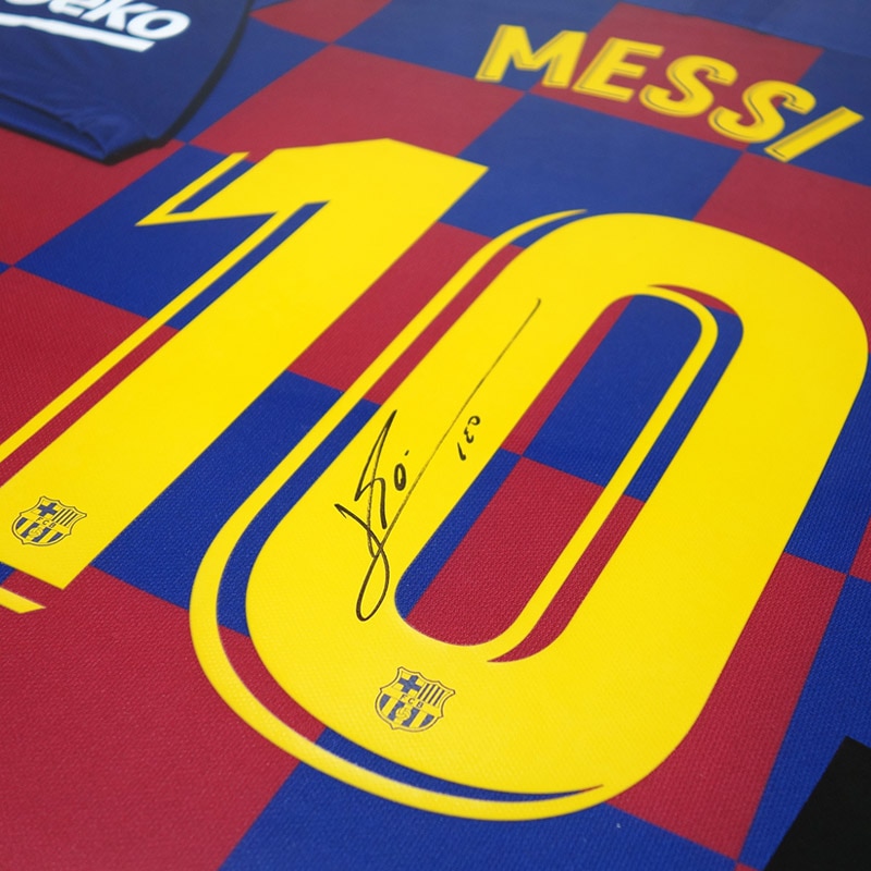 メッシ ホームサイン入り日本】メッシ直筆サイン入りバルセロナ17/18