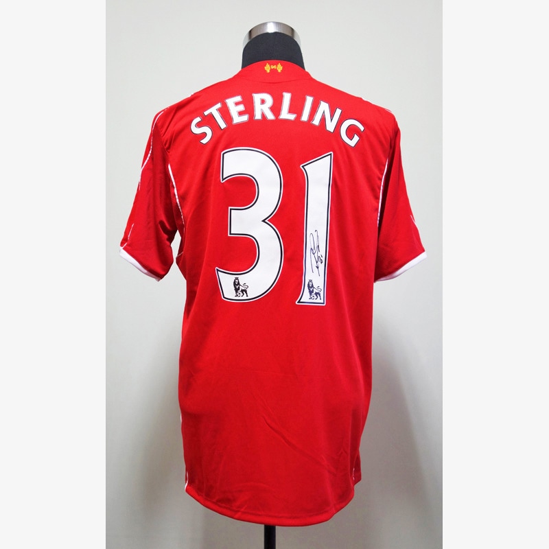 スターリング直筆サイン入りリバプール14/15ホームユニフォーム | THE