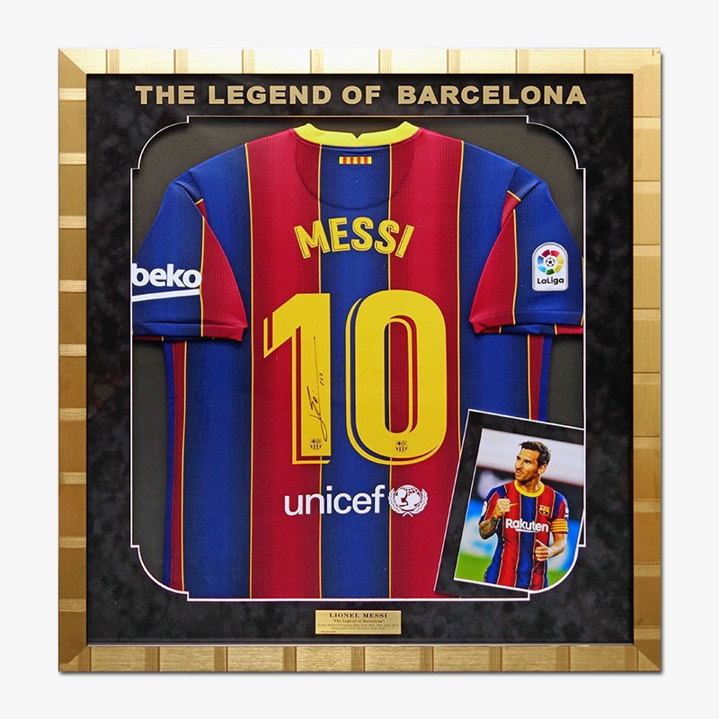 バルセロナFC チーム直筆サイン入りユニフォーム メッシ サッカー 直筆サイン入り】メッシ FCバルセロナユニフォームの販売