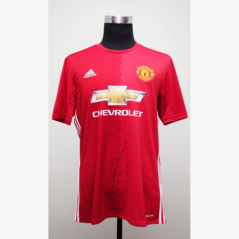 イブラヒモビッチ直筆サイン入りマンチェスターU17/18ホーム