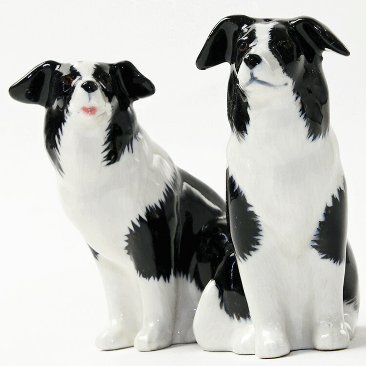 【Quail Ceramics】Border Collie Salt&Pepper Set