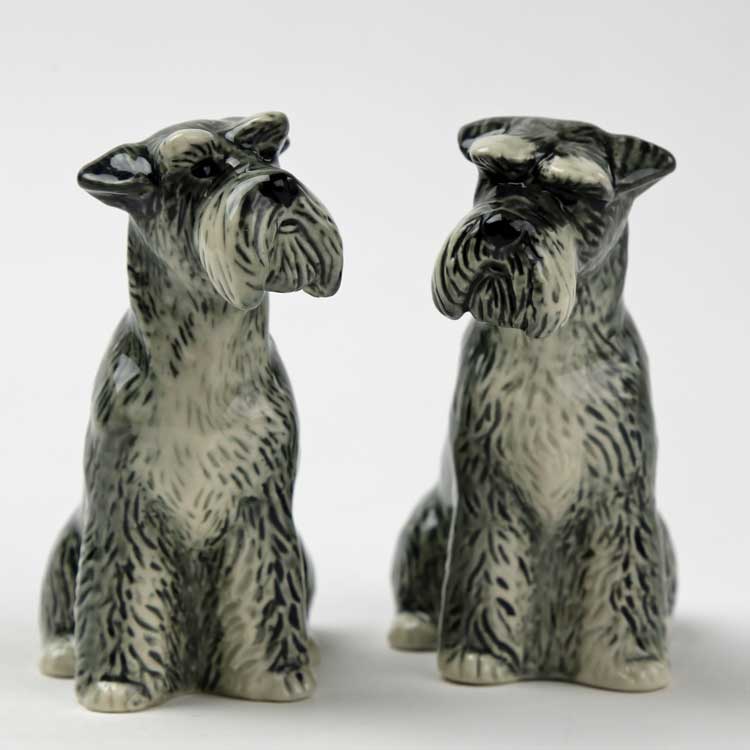 【Quail Ceramics】Schnauzer Figure Set