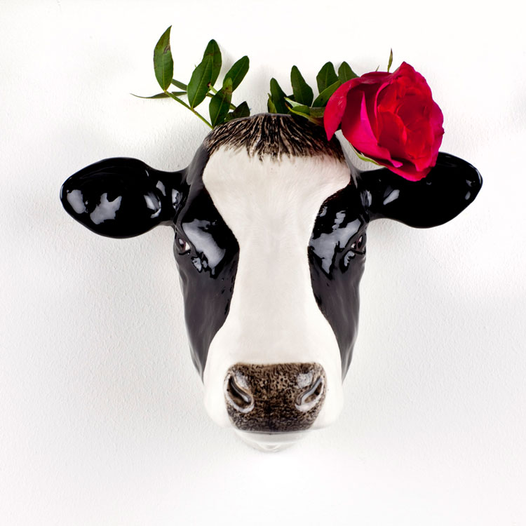 【Quail Ceramics】Cow Wall Vase