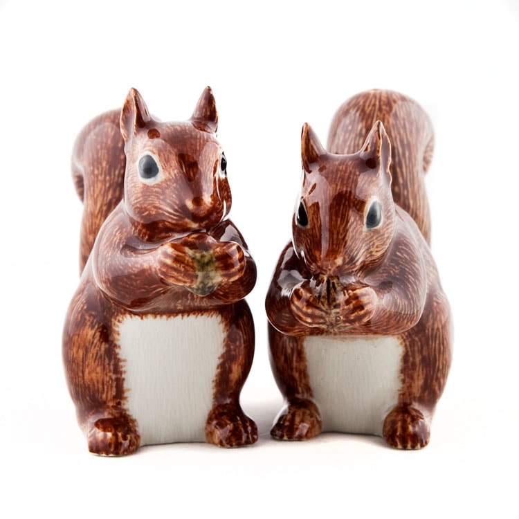 【Quail Ceramics】Squirrel Salt&Pepper Set