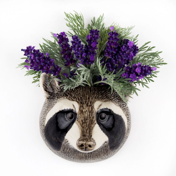 【Quail Ceramics】Raccoon Wall Vase