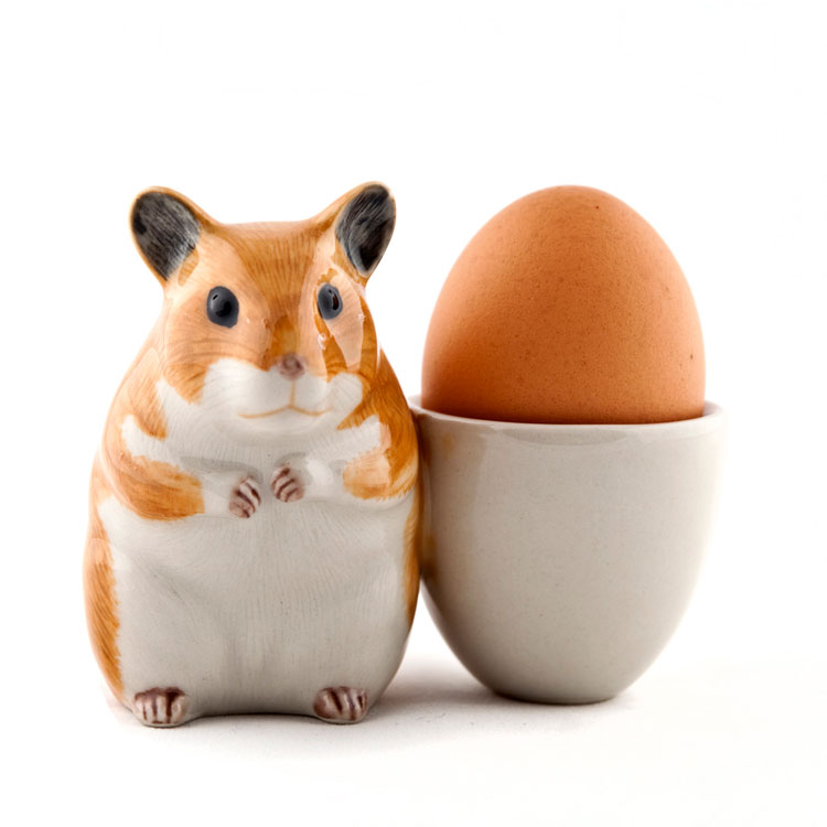 【Quail Ceramics】Hamster with Egg Cup