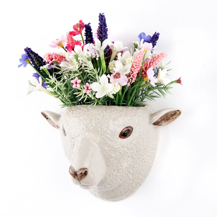 【Quail Ceramics】Southdown Sheep Wall Vase