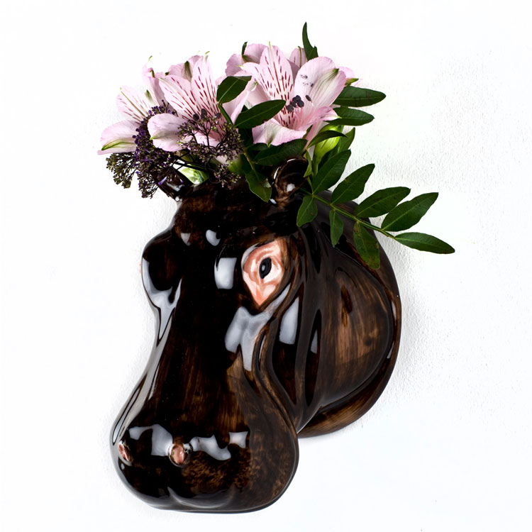 【Quail Ceramics】Hippo Wall Vase