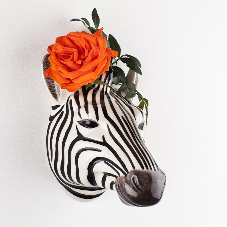 【Quail Ceramics】Zebra Wall Vase