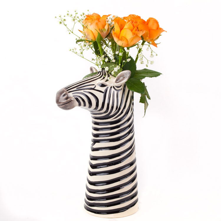 【Quail Ceramics】Zebra Flower Vase