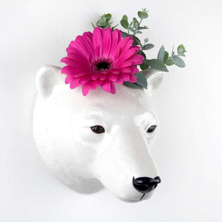 【Quail Ceramics】Polar Bear Wall Vase