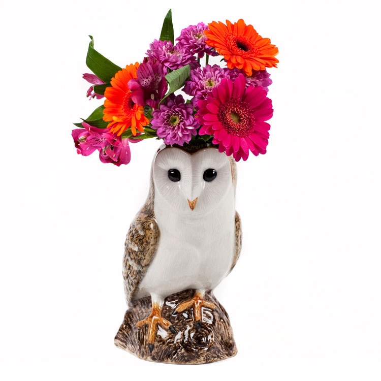 【Quail Ceramics】Barn Owl Flower Vase