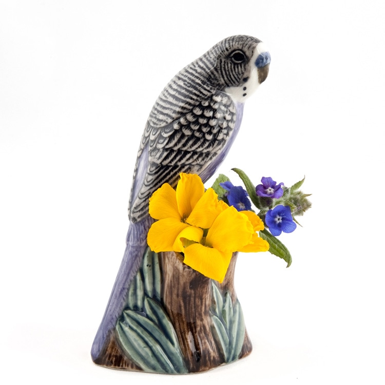 【Quail Ceramics】Budgerigar (Violet) Bud Vase
