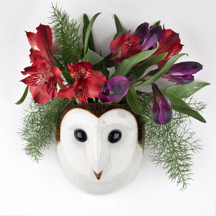 【Quail Ceramics】Barn Owl Wall Vase
