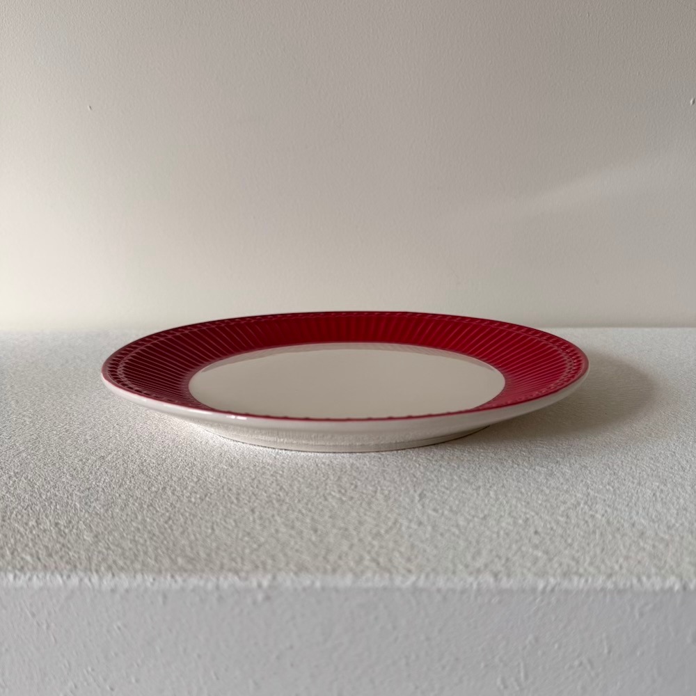 Plate -ALICE (Red)- [23cm]