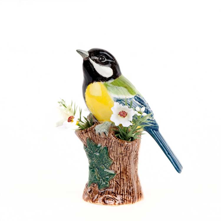 Great Tit Bud Vase