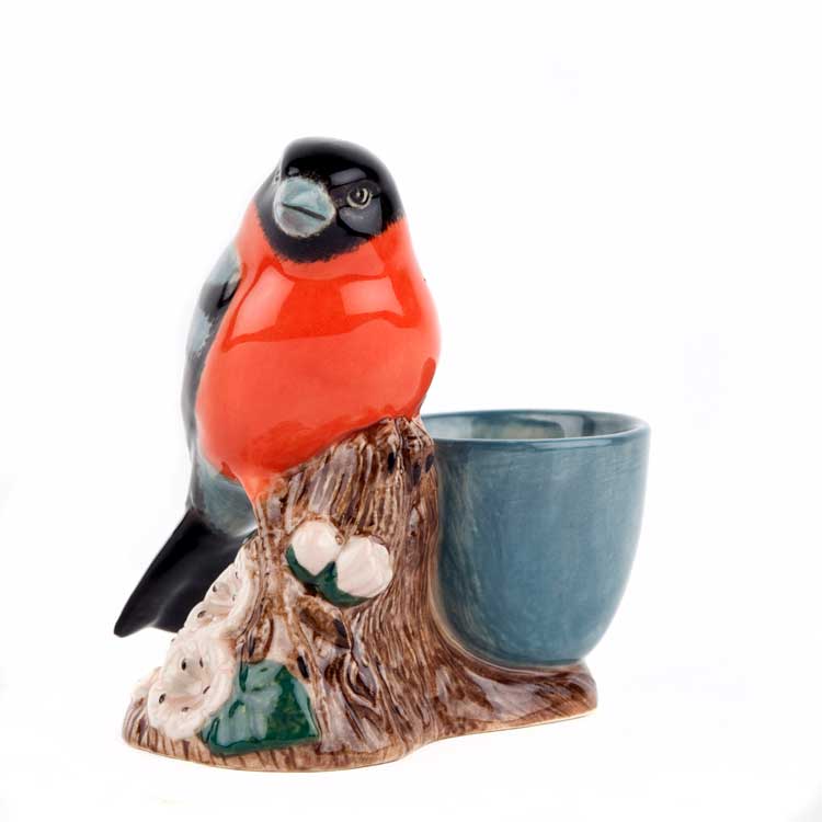 【Quail Ceramics】Bullfinch with Egg Cup
