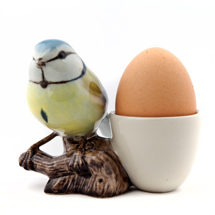【Quail Ceramics】Blue Tit with Egg Cup