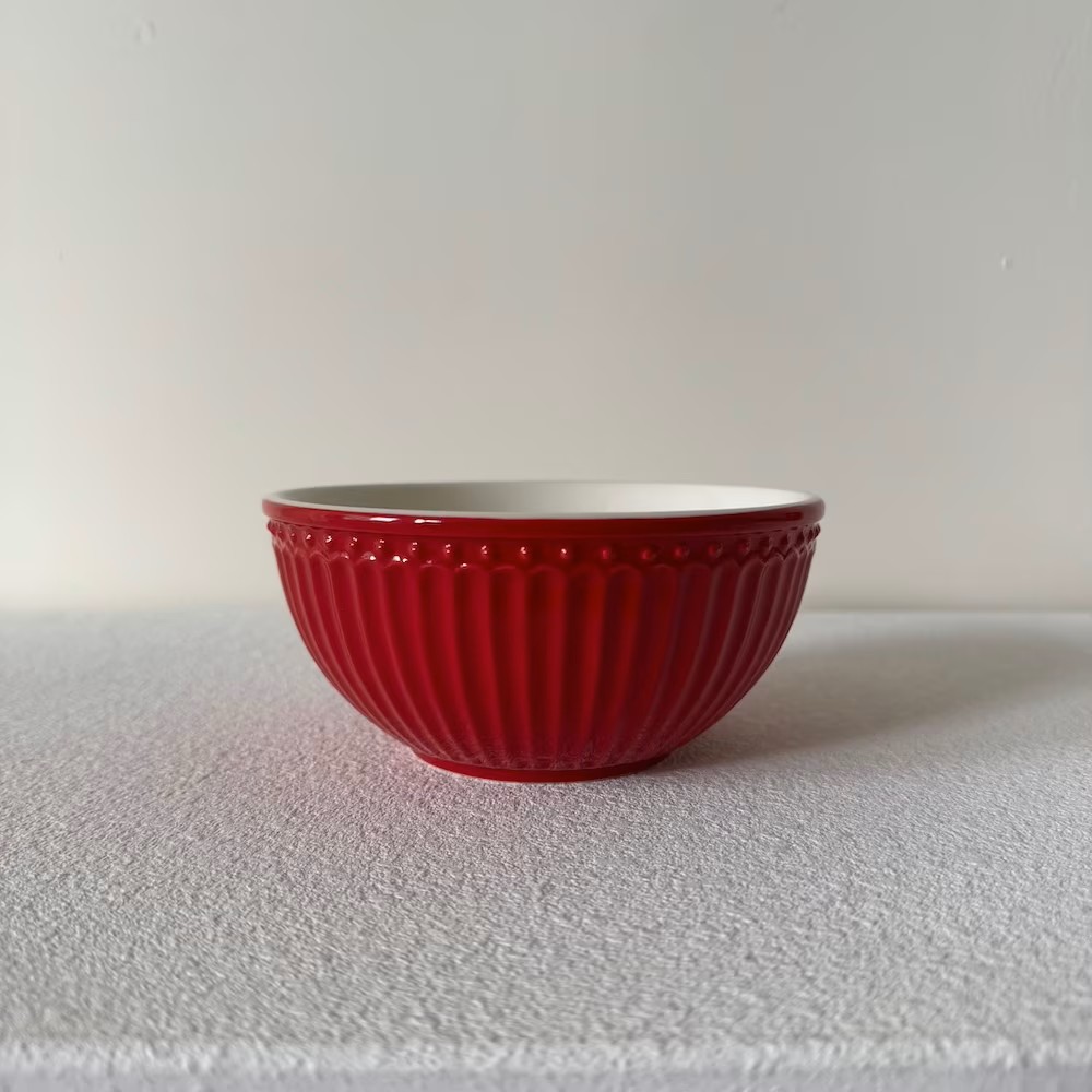 Cereal Bowl -ALICE (Red)-