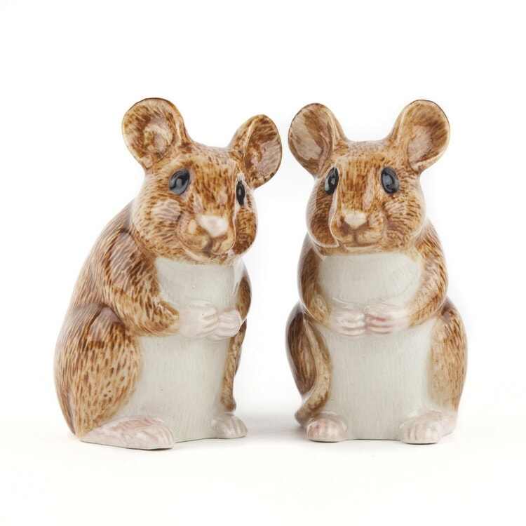 Wood Mouse Salt&Pepper Set